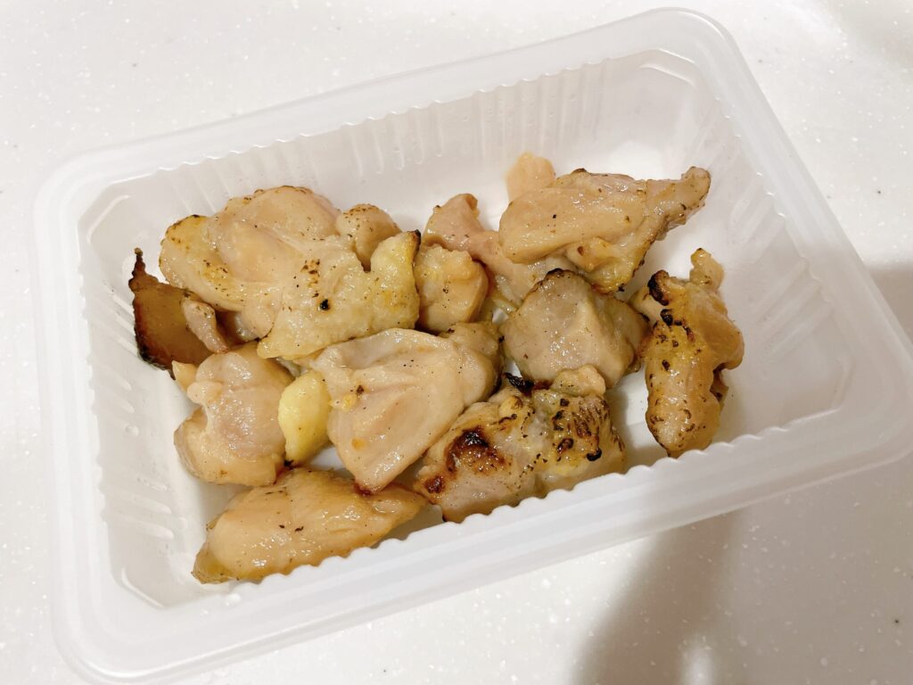 ローソン炭火が香る本格焼き鳥(塩)の調理後の写真
